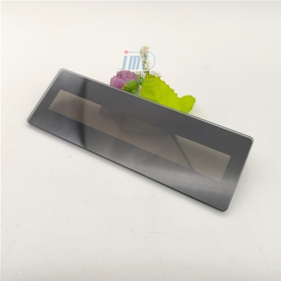 Customized Black Semi Transparent Silk Printed Tempered Glass Panels with Adhesive for Lcd Screen Cover Glass